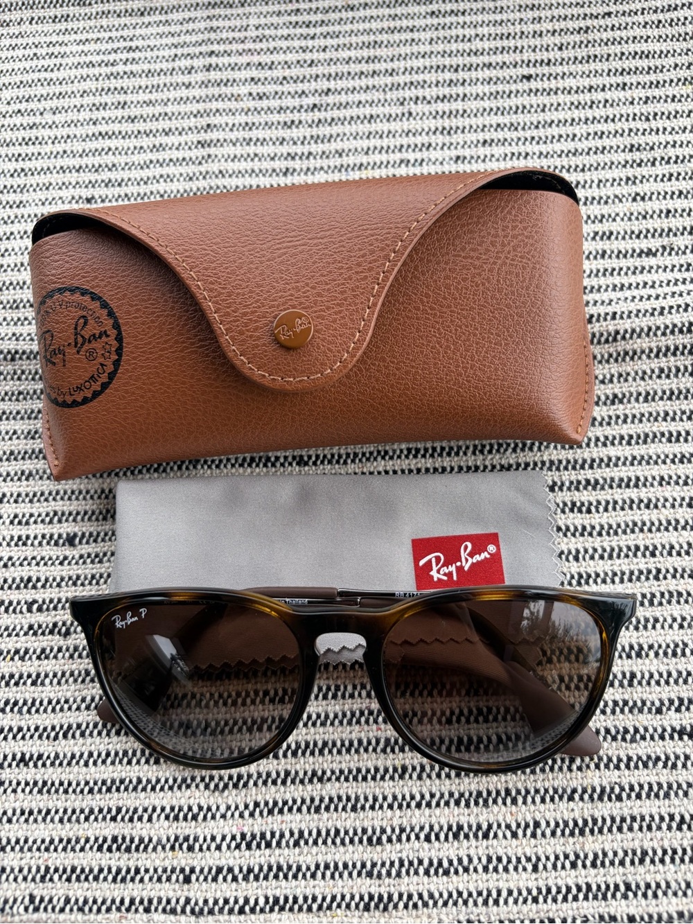 Ray-Ban Erika Polarized Sunglasses with Brown Case